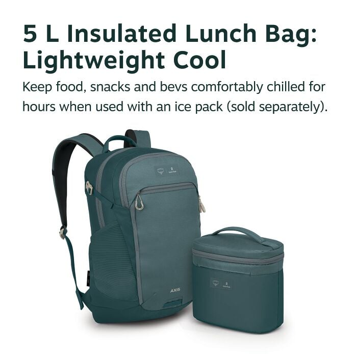 Osprey Axis x Hydro Flask Backpack and Insulated Lunch Bag Bundle - US 3400